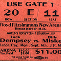 Jack Dempsey vs. Billy Miske Fight Ticket